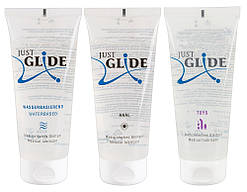 Інтимні мастила на водній основі Just Glide 3x200ml