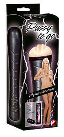 Мастурбатор вагіна з вібрацією PUSSY TO GO