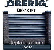 Забір-жалюзі металевий 60/120 Ексклюзив двосторонній поліестер 0,50 мм (0,5-3,0 м)