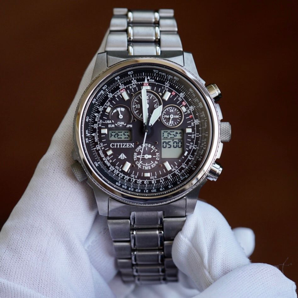 Citizen JY8020-52E Super Pilot Titanium Eco-Drive