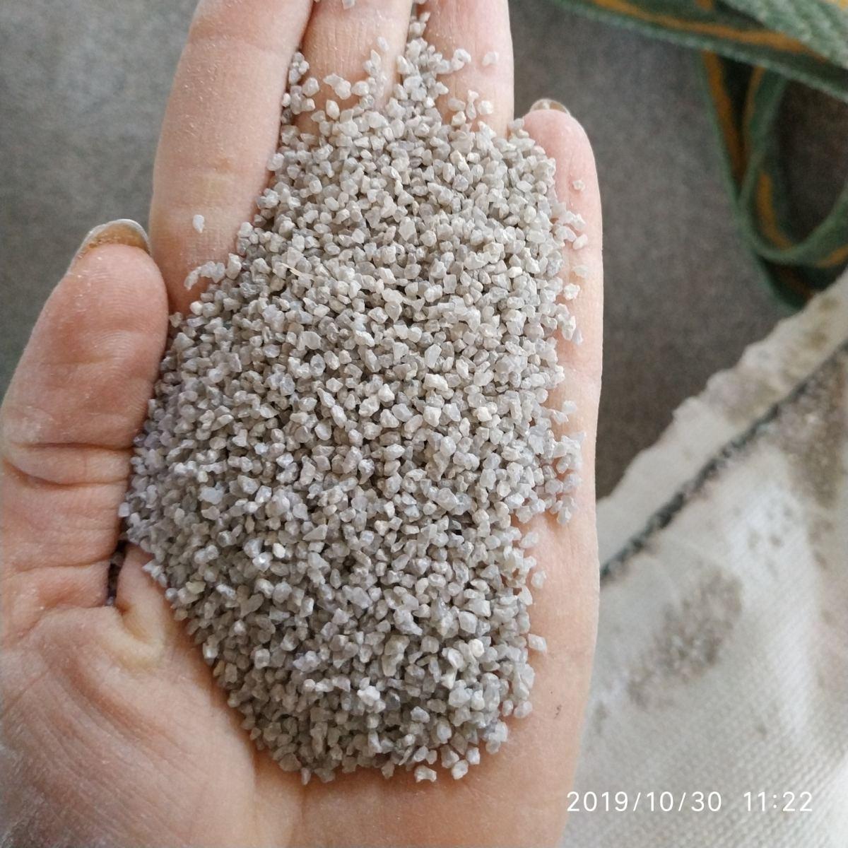 Песок кварцевый очищенный 1,0-1,5мм (1000-1500 мкм) упаковка 25кг - фото 1 - id-p1384842846