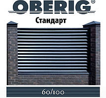 ОПТ — Забір-жалюзі металевий 60/100 Стандарт поліестер 0,50 мм