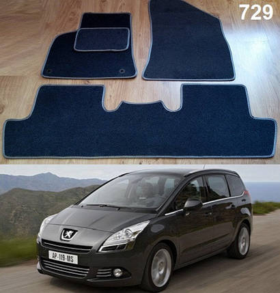 Ворсові килимки на Peugeot 5008 I '09-17, фото 1