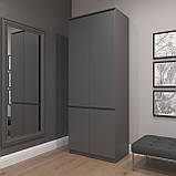 Шафа для одягу та взуття з фасадами без ручок R-10, фото 6