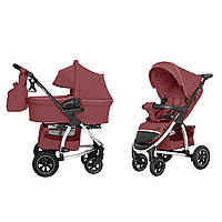 Универсальная детская коляска красная Carrellо Vista CRL-6506 (2in1) Ruby Red