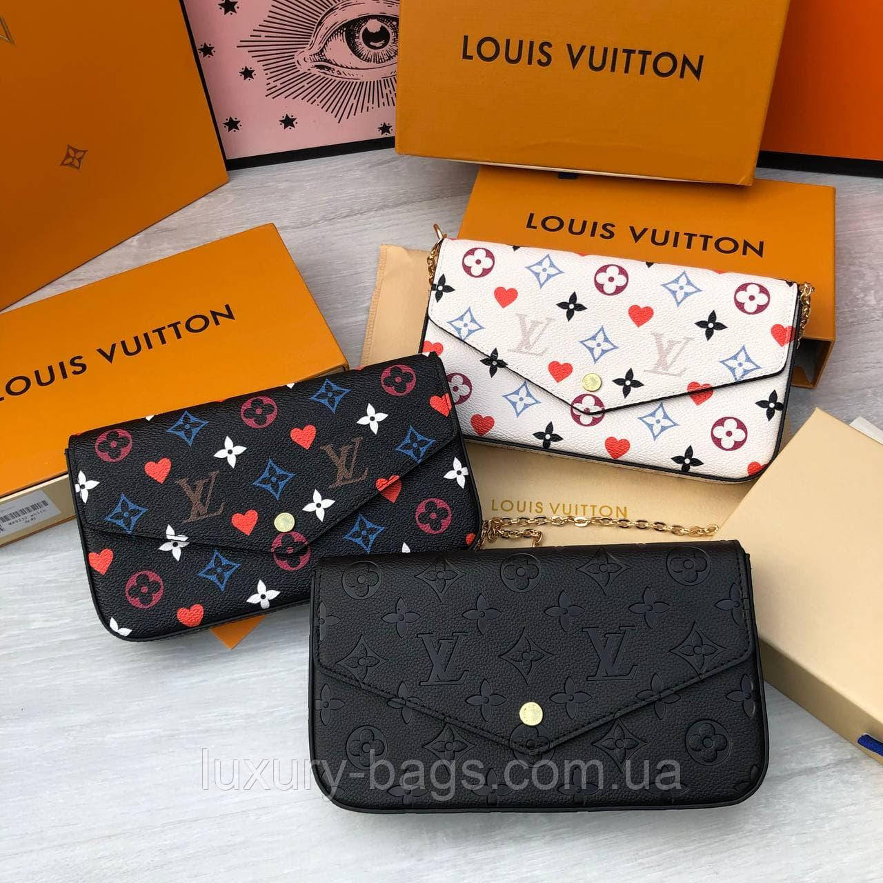 Жіноча маленька сумка клатч Louis Vuitton Felicie, фото 1