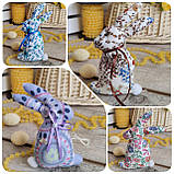 Великодній кролик, текстильна іграшка, декор на Великдень,, фото 2