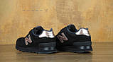 Жіночі кросівки New Balance 574, чорні замшеві кросівки нью беленс 574 нью беланс, фото 6