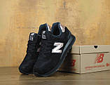 Жіночі кросівки New Balance 574, чорні замшеві кросівки нью беленс 574 нью беланс, фото 3