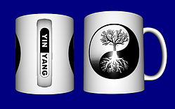 Гуртка / чашка Інь Ян дерева