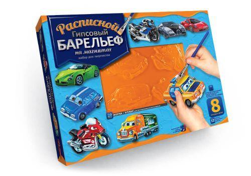 Розписний гіпсовий барельєф Danko Toys Транспорт 8 фігур РГБ-02