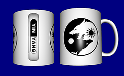 Гуртка / чашка Інь Ян вовки