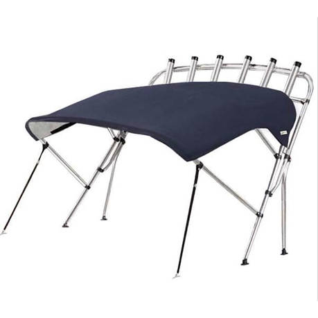 Тент OceanSouth WHITEWATER PRO BIMINI TOP 3 вигину 1,5-1,7M з аркою для вудок СИНІЙ, фото 1