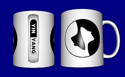 Гуртка / чашка Інь Ян особи