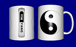 Гуртка / чашка Інь Ян протилежності