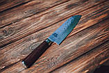 Ніж з дамаської сталі Santoku professional GRILLI, 17см 77728, фото 6