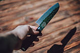 Ніж з дамаської сталі Santoku professional GRILLI, 17см 77728, фото 8