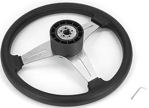 Рульове колесо 13,5 алюміній сріблясте ААА Тайвань, фото 2