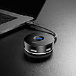 USB Хаб Baseus Round Box 5в1 USB 3.0/ USB 2.0 x 3/ Micro USB Чорний (CAHUB-G01), фото 5