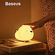 Дитячий нічник-іграшка Baseus Cute series doggie silicone Собачка Білий (DGAM-B02), фото 11