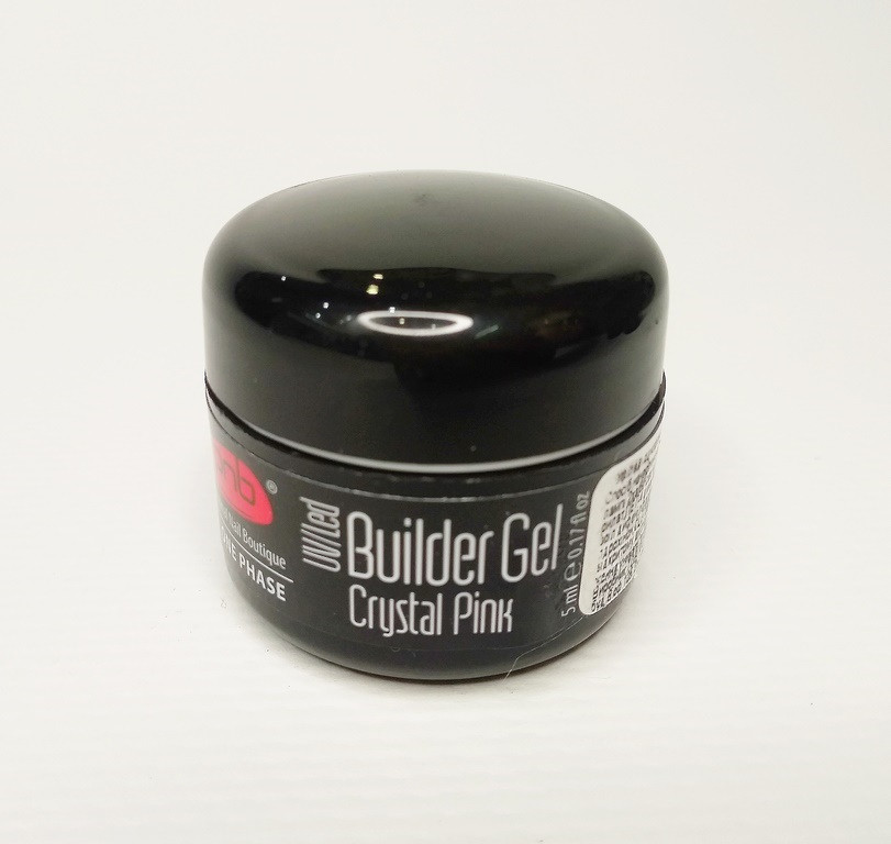 Гель для нарощування PNB Builder Gel Pink Crystal 5 мл, рожевий
