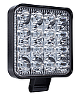 Фара LED квадратна 48W 6000K (16 диодв) (8.5 см х 8.5 см х 1,5 см) Mini, фото 2