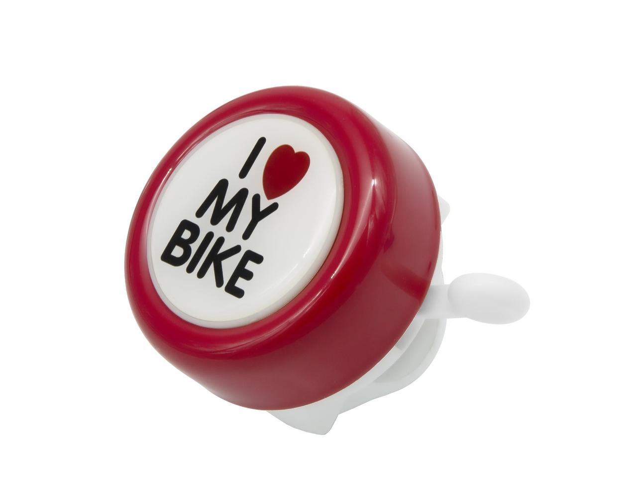 Дзвінок Spencer I Love my Bike червоний (DZW030)