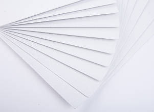 Фоаміран з глітером (блискучий)лист 2мм (24х24см), колір - білий