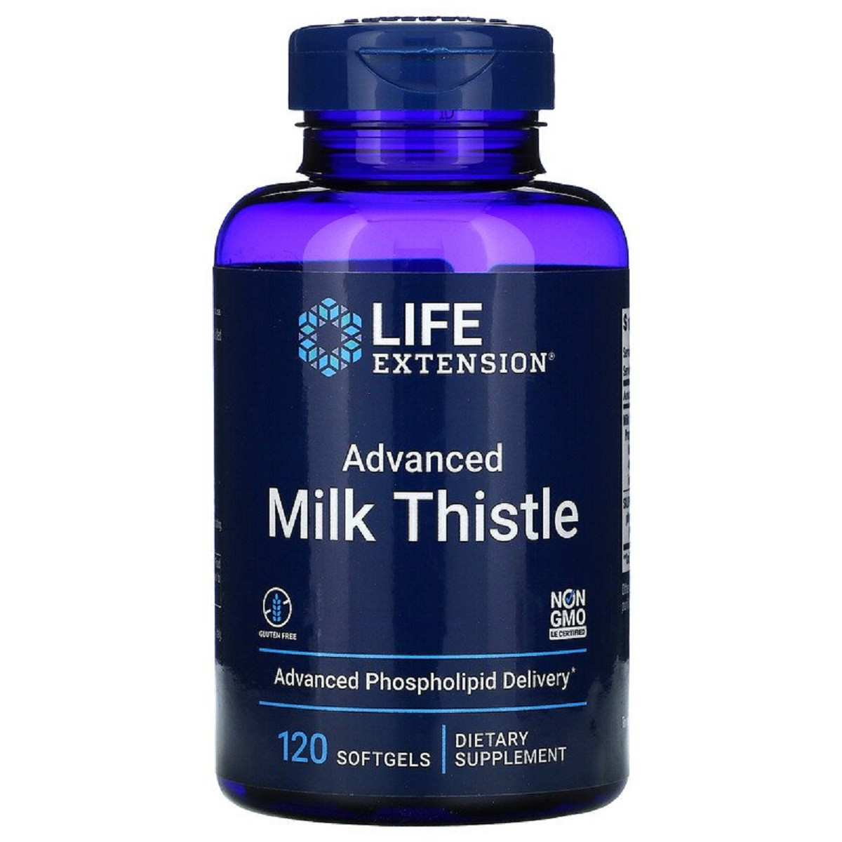 Силімарин (Розторопша), European Milk Thistle, Life Extension, 120 желатинових капсул
