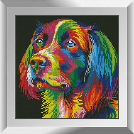 31661 Райдужний пес Набор алмазной живописи, фото 1