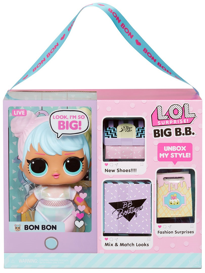 LOL Surprise BIG B. B. Big Baby Bon Bon Велика лялька лол Бон Бон