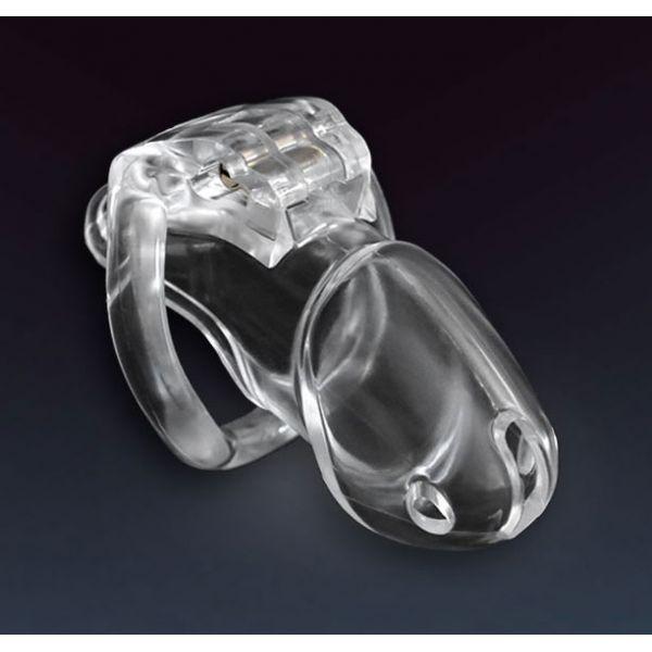 Пластиковий пояс вірності, Клітка цнотливості для пеніса, V3 standart, Прозорий