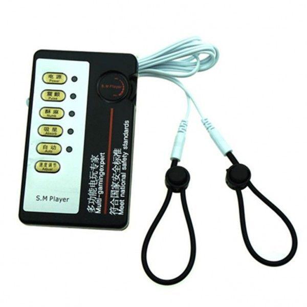 Електросекс затискачі для сосків з подвійним кільцем для пеніса.