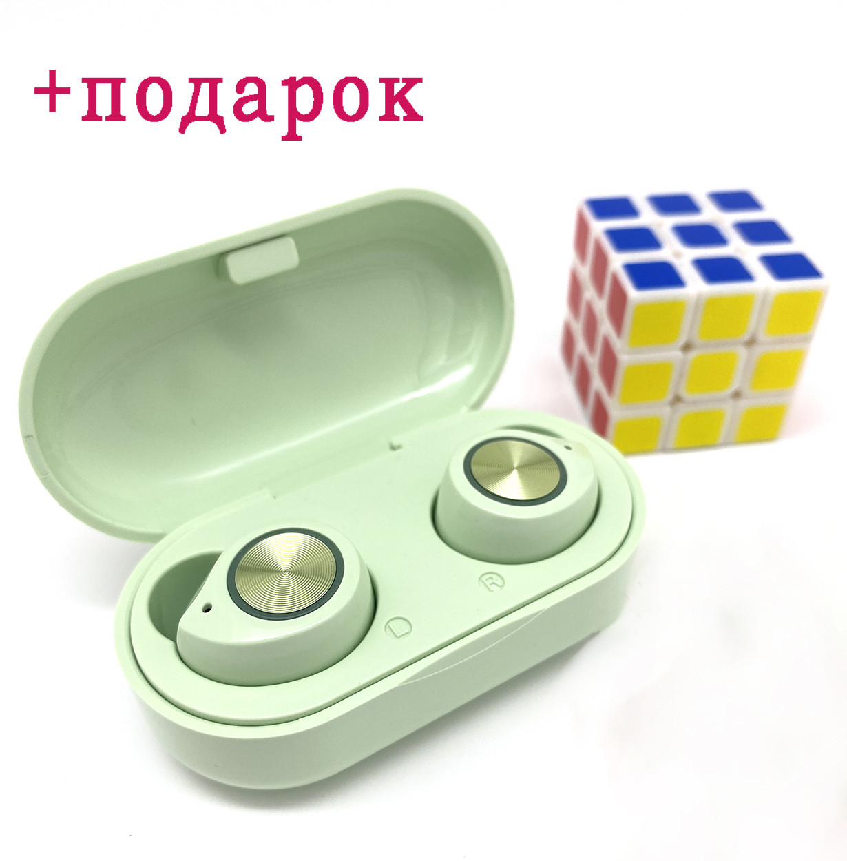 Бездротові навушники блютуз навушники Bluetooth 5.0 Wi-pods TW60 Pro. Зелені