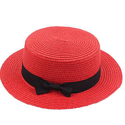 Доросла солом'яний капелюшок червоний