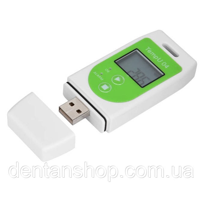 Реєстратор температури TempU04 (-30 ° C - + 60 ° C) Пам'ять 32000. PDF (ПЗ не потрібно) IP65, фото 1