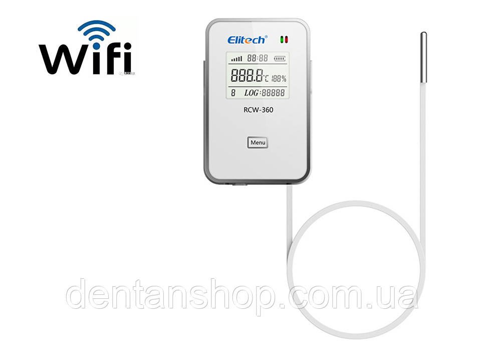 Реєстратор даних температури і вологості Elitech RCW-360 Wi-Fi (-40℃...80℃; 0%...99%; 32,000 точок), фото 1