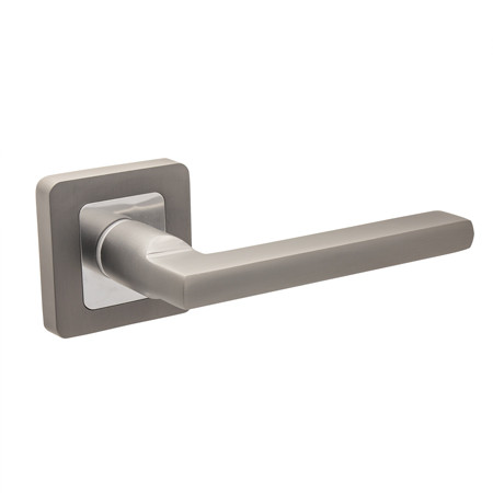 Ручки дверні роздільні Sempra H-22050-A-GRF графіт, фото 1