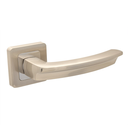 Ручки дверні роздільні Code Deco H-22093-A-NIS матовий нікель, фото 1