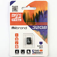 Карта пам'яті Mibrand microSDHC 32GB Class 10 UHS-I Без адаптера