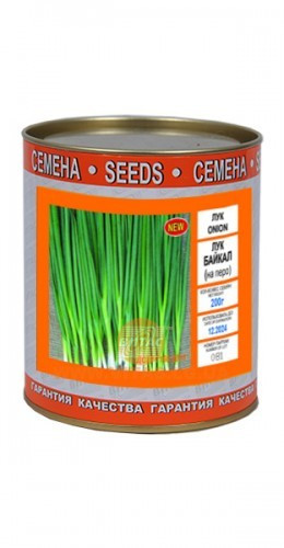 Семена лука Байкал (на перо) в банке 0.25 кг