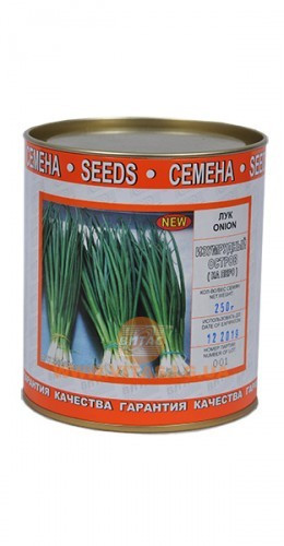 Насіння цибулі Смарагдовий Острів (перо) у банку 0.25 кг