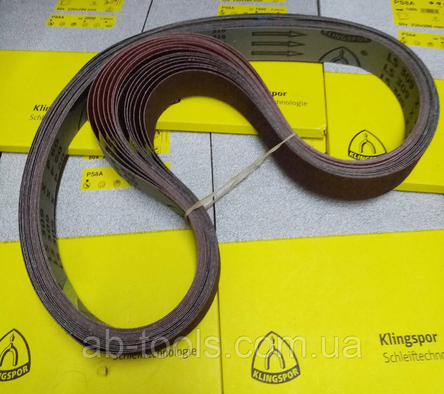 Стрічка Клінгспор 50 мм х 1500 мм Р60 наждак стрічковий, фото 1