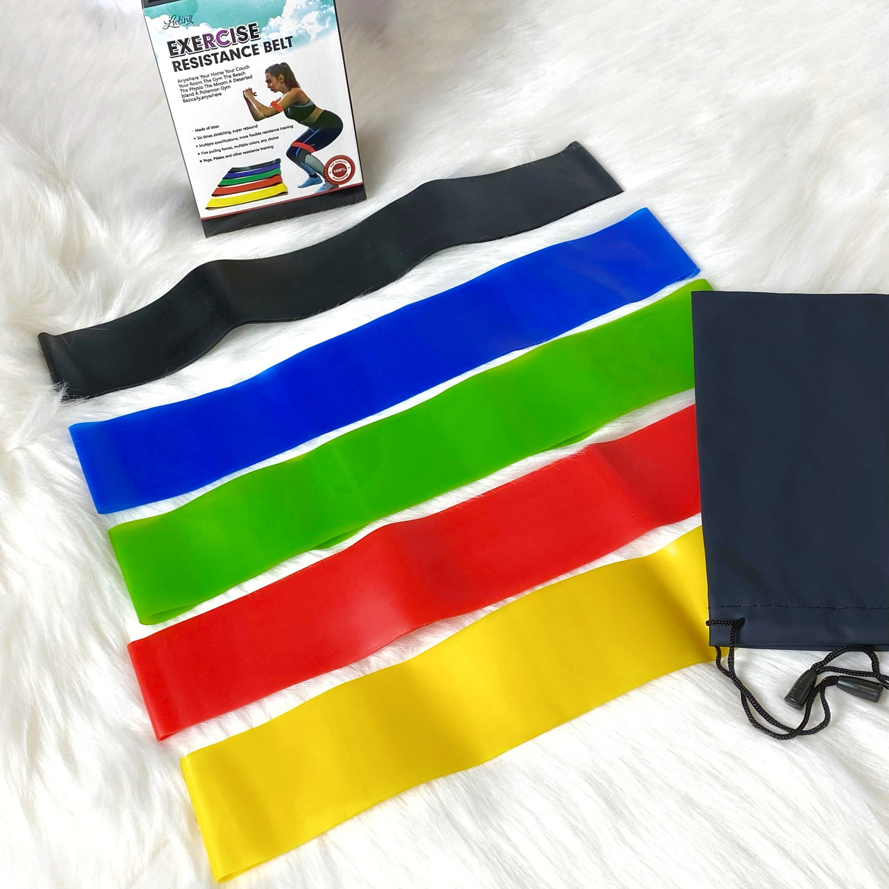 Набір резинок для фітнесу 5 штук в чохлі, фото 1