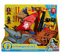 Пиратский корабль Фишер-прайс Fisher-Price Shark Bite Pirate Ship Imaginext