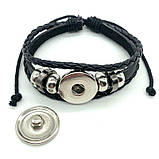 Шкіряний браслет шарингон Наруто Sharingan Shippuuden у вигляді фіолетових очей Аніме амулет Naruto, фото 3