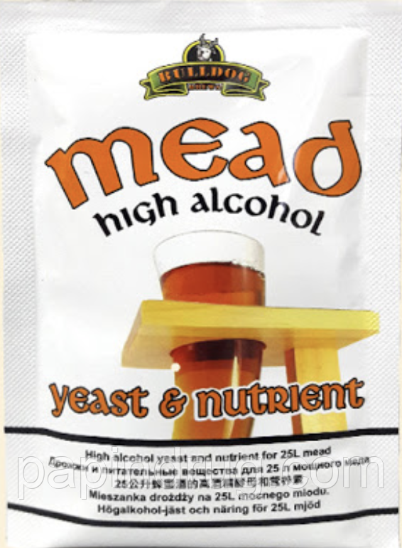 Дріжджі для медових браг (медовухи) MEAD High Alcohol Yeast (Великобританія)