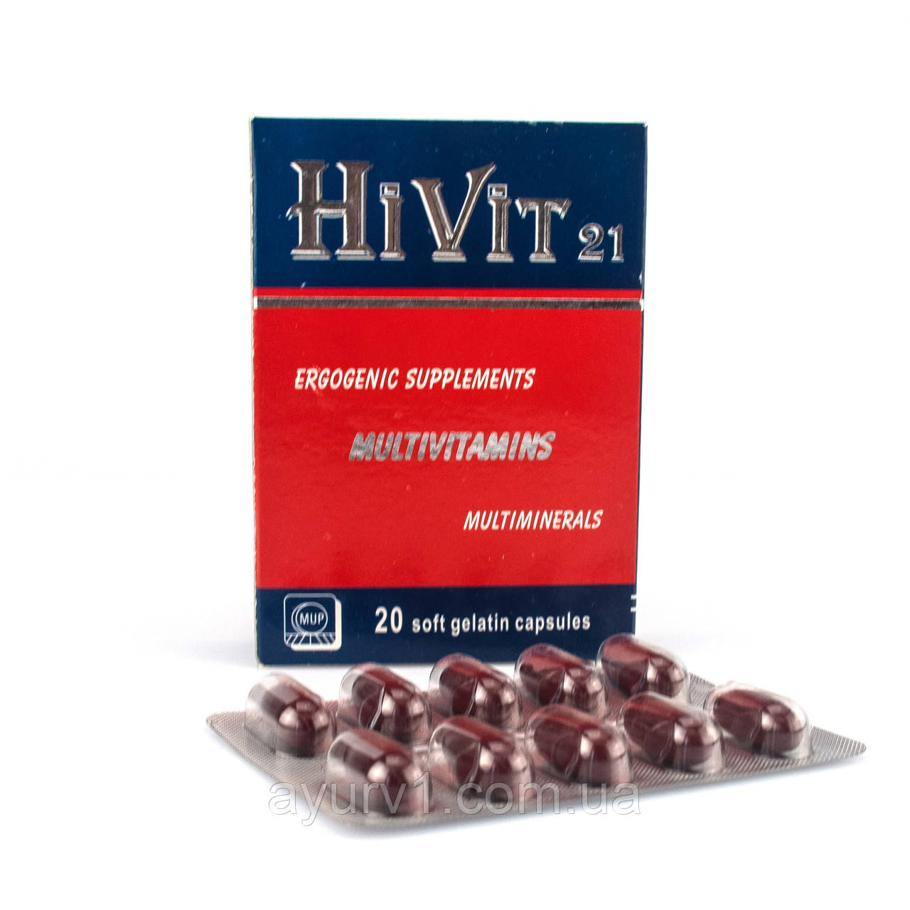 Мультивітаміни, мультимінерали HiVit 21 Medical Union Pharmaceutical 20 кап