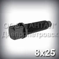 Гвинт М8х25 ГОСТ 1486-84 установлювальний з квадратною головкою і ступеневим кінцем зі сферою DIN 480