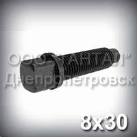 Гвинт М8х30 ГОСТ 1486-84 установлювальний з квадратною головкою і ступеневим кінцем зі сферою DIN 480